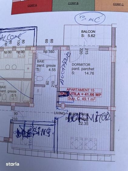 Apartament cu 2 camere decomandat în Gării