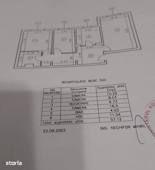 Apartament cu 3 camere decomandat în Central
