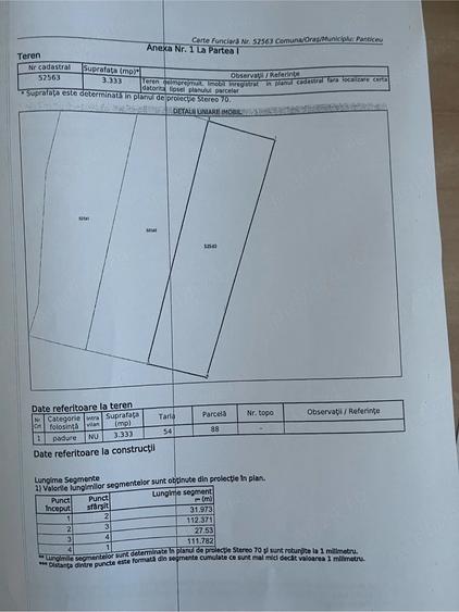 Teren de 6000 mp, în Panticeu