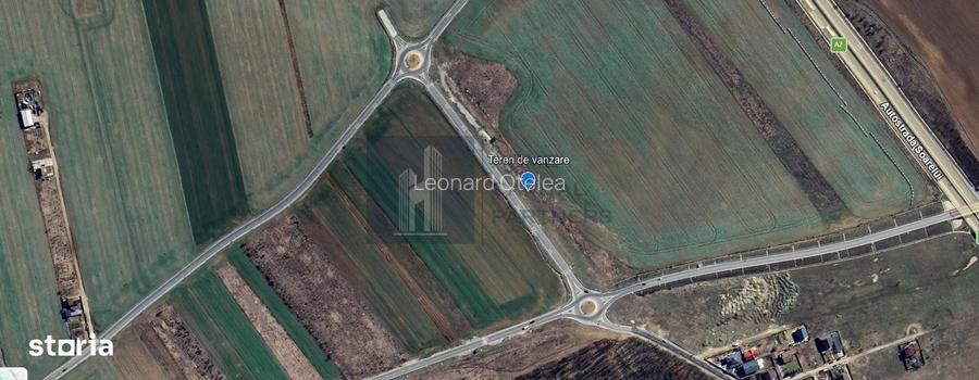 Teren intravilan 1.300 mp | Brane?ti Ilfov | DJ100 | Front 74 ml