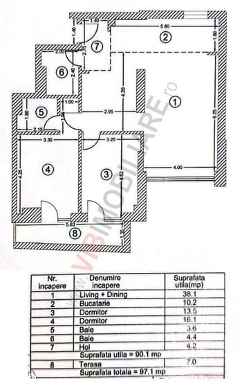 Apartament cu 3 camere decomandat în Tudor Vladimirescu