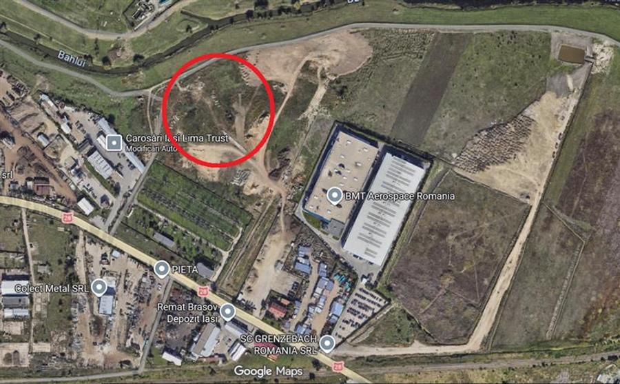 Teren intravilan de 5000 mp, în Zona industrială