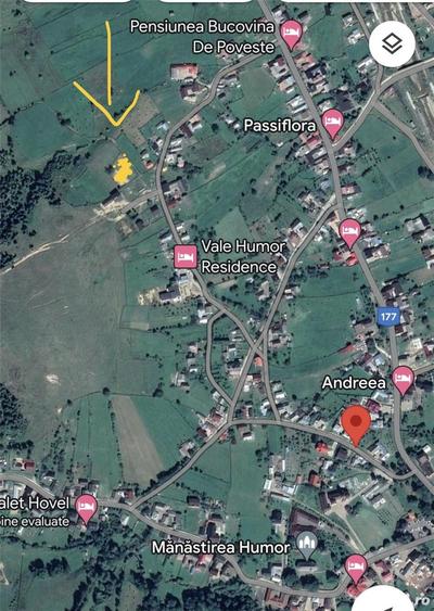 Teren în Mănăstirea Humorului