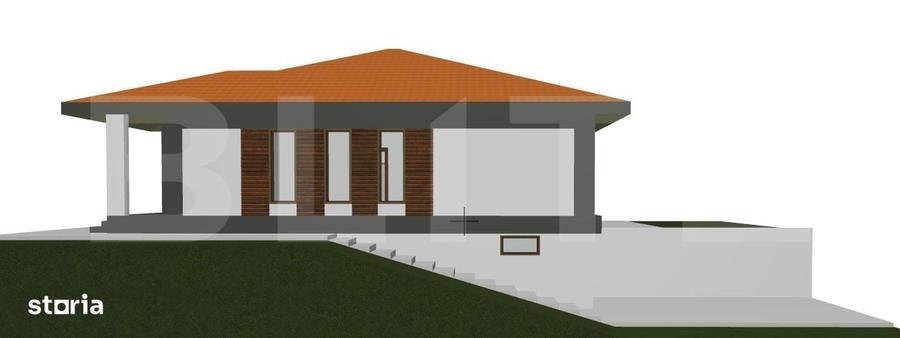 Casă cu 3 camere cu Teren 500 Mp în Tomești