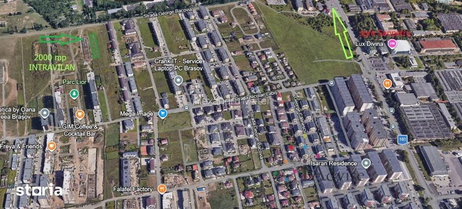 Teren intravilan 2000 mp, ideal pentru investi?ie, Bra?ov, zona Tracto