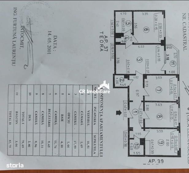 Apartament cu 4 camere decomandat în Moșilor