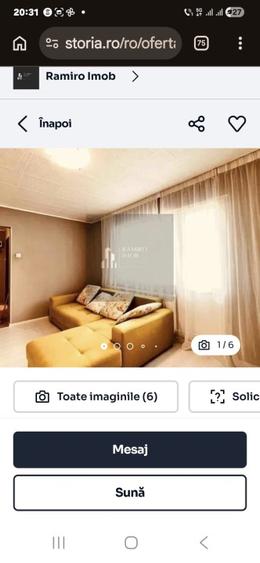 Apartament cu 3 camere semidecomandat în Brâncoveanu