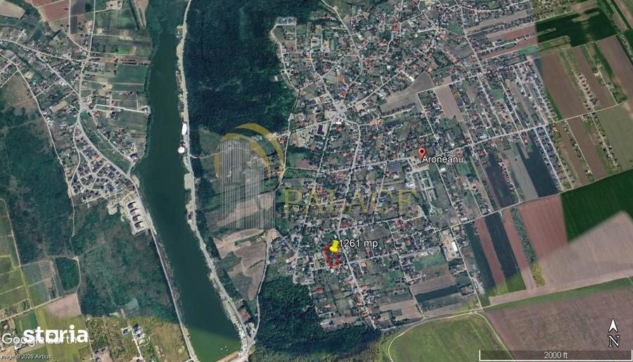 Teren de 1261 mp, în Aroneanu