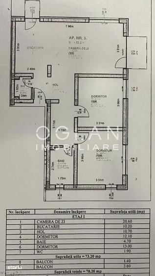 Apartament cu 3 camere în Șelimbăr