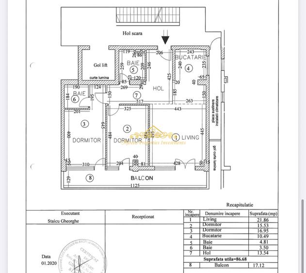 Apartament cu 3 camere decomandat în 13 Septembrie