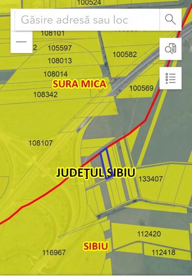 Teren de 1950 mp, în Vest