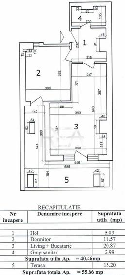 Apartament cu 2 camere decomandat, mobilat în Jiului