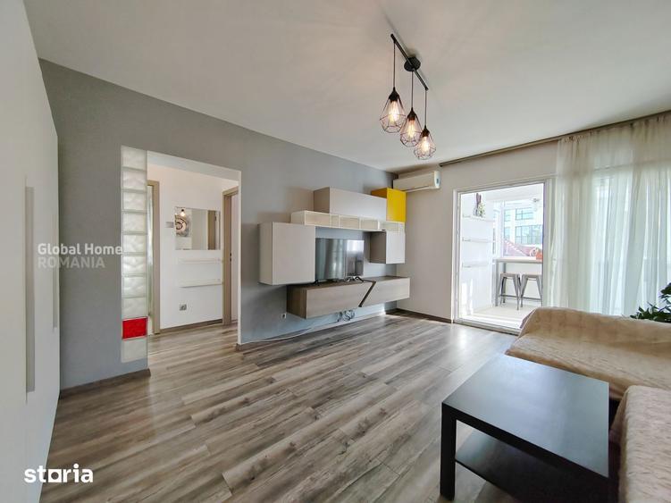 Apartament cu 2 camere semidecomandat, mobilat în Dorobanți