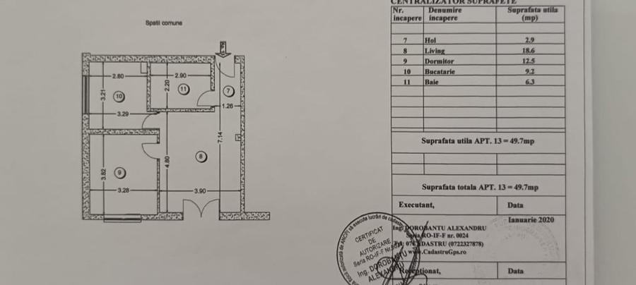 Apartament cu 2 camere în Voluntari