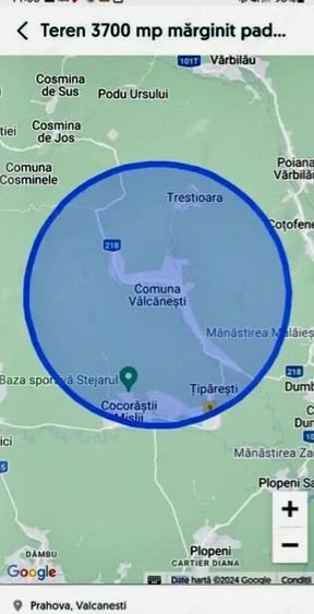 Teren de 3700 mp, în Vâlcănești