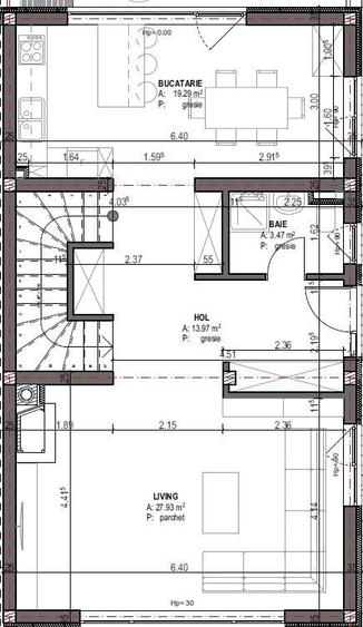 Duplex cu 5 camere cu Canalizare în Dâmbul Rotund