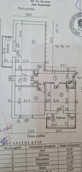 Apartament cu 2 camere decomandat în Central