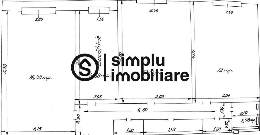 Apartament cu 3 camere decomandat în Valea Rosie