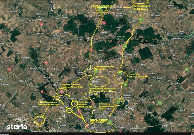 Teren de 85111 mp, în Corbeanca