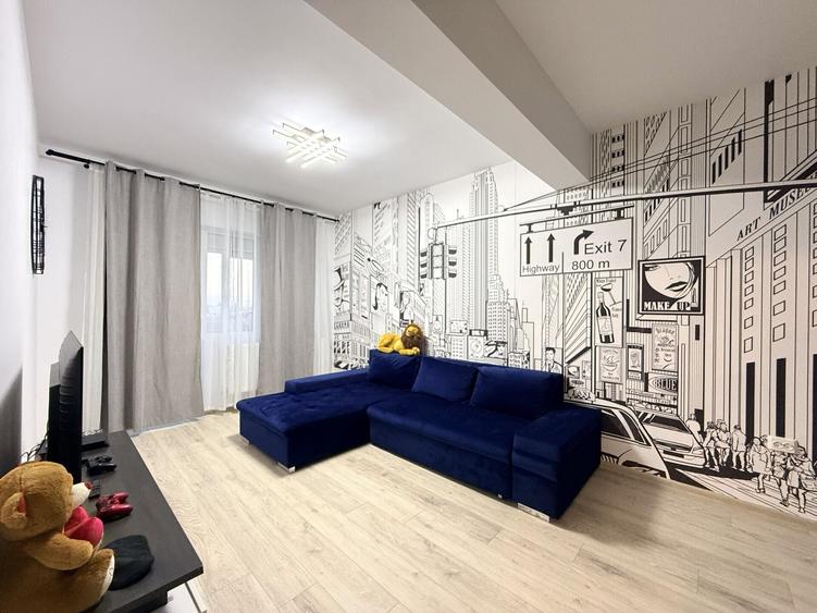 Apartament cu 2 camere decomandat, mobilat în Theodor Pallady