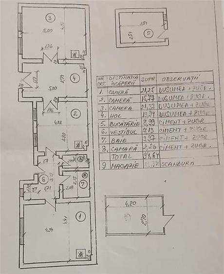 Casă individuală cu 3 camere cu Teren 170 Mp în Colentina