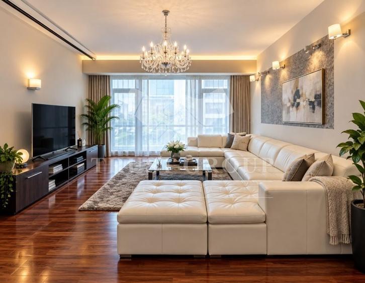 Apartament cu 4 camere semidecomandat, mobilat în Herăstrău