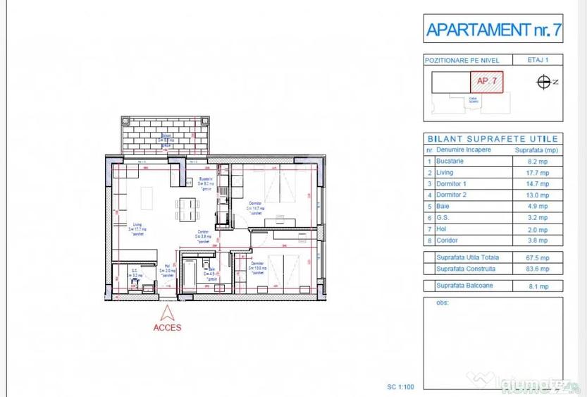 Apartament de vanzare 3 camere -imobil nou- zona Calarasi- S - Bucuresti (Bucuresti-Ilfov) - 9