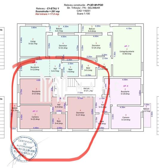 Apartament 3 camere I Etajul 1 I Selimbar - 8
