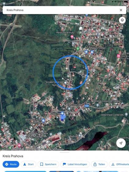 Teren Construcții intravilan de 1939 mp, în Breaza