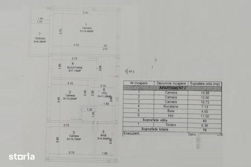 Apartament cu 3 camere în Sânpetru
