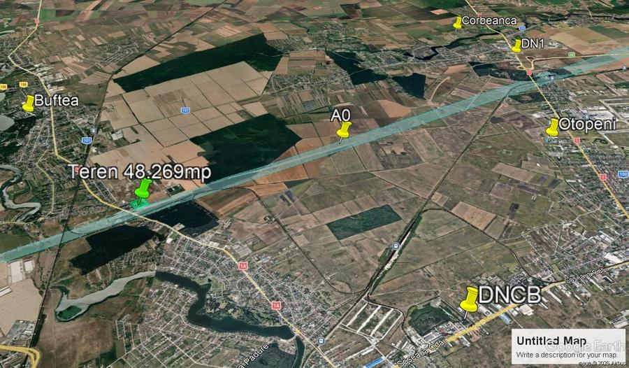 Teren Construcții intravilan de 48269 mp, în Buftea