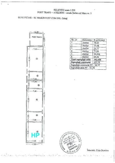Spațiu industrial, de 1,558.8800048828 mp, în Nord