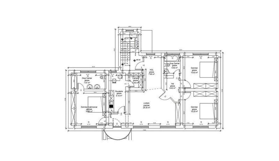 Apartament cu 4 camere în Ghiroda