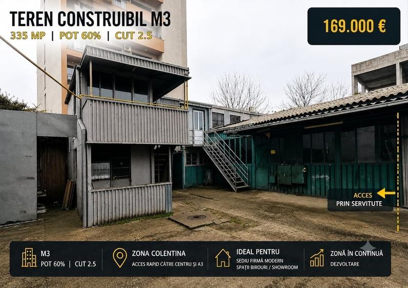 Teren Construcții intravilan de 335 mp, în Colentina