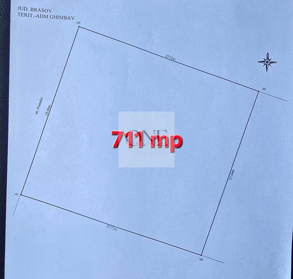 Teren Construcții intravilan de 711 mp, în Sud