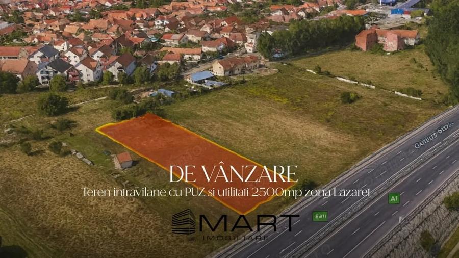 Teren de 2500 mp, în Lazaret