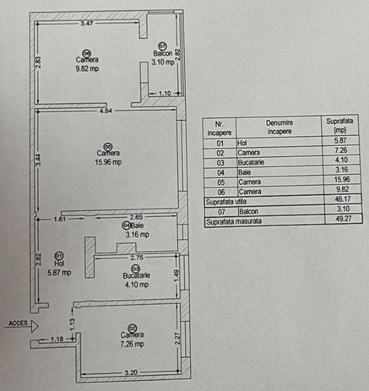 Apartament cu 3 camere semidecomandat în Iosefin