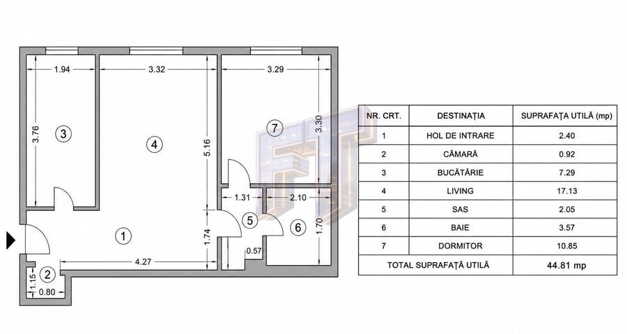 Apartament 2 camere în Cotroceni, renovat complet în 2024, prima închiriere - 10