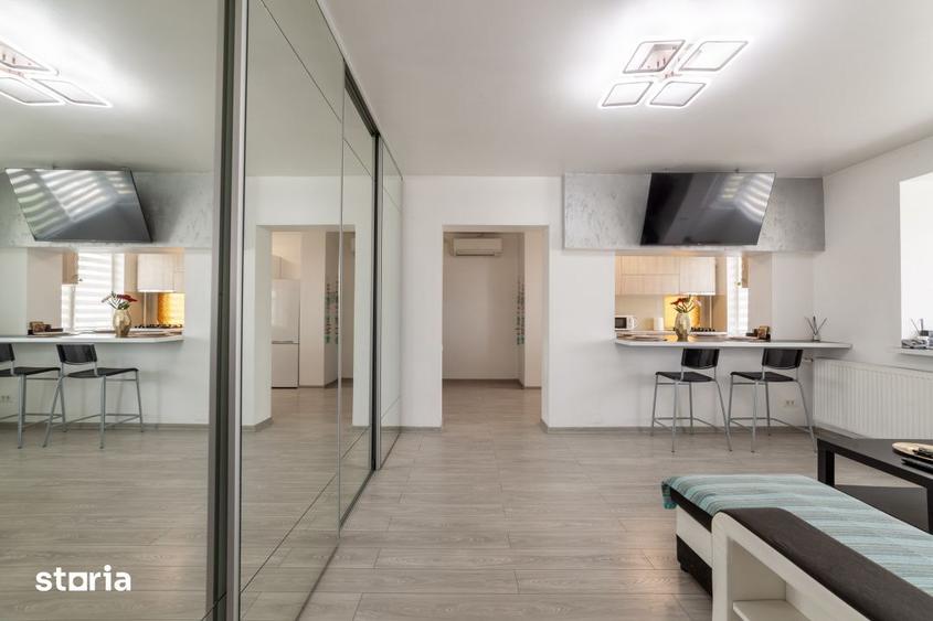 Apartament cu 2 camere semidecomandat în Calea București