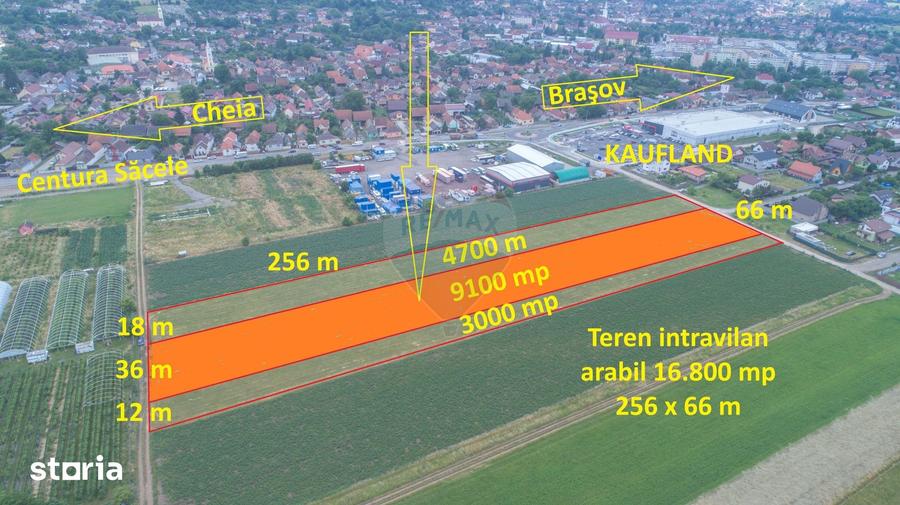 Teren de 9100 mp, în Central