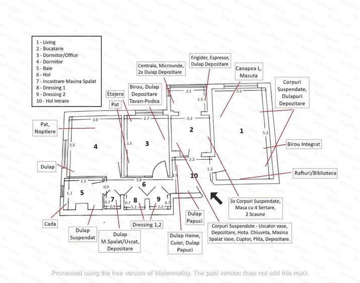Apartament cu 3 camere decomandat în 1 Decembrie 1918