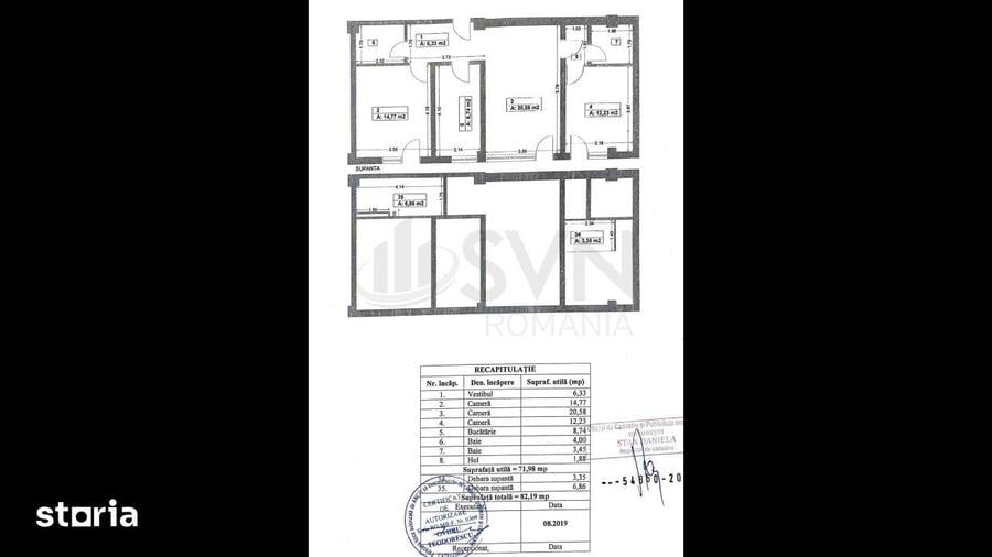 Apartament cu 3 camere decomandat în Fundeni