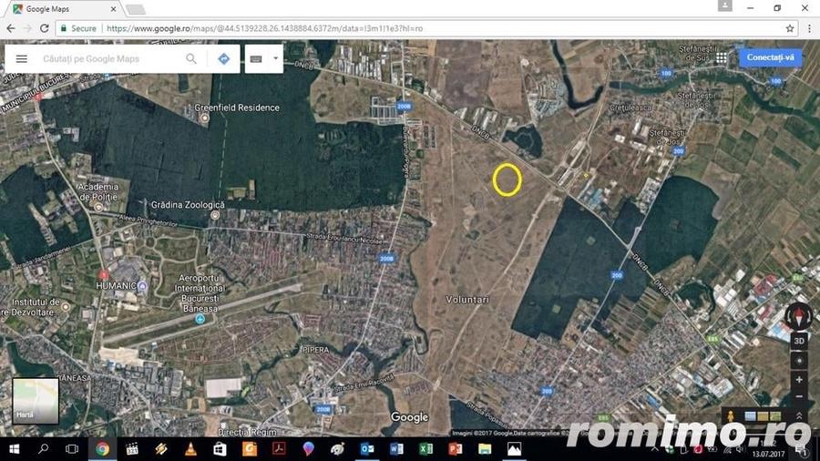 Teren 10000 mp zona Pipera Radiofar pt Investitie 89 euro/mp - 1