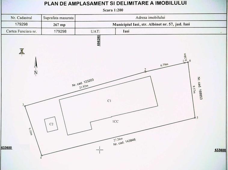 Casă cu 3 camere în Albești