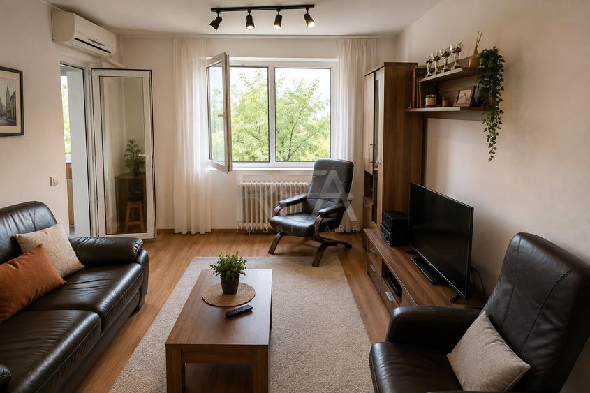 Apartament cu 3 camere decomandat, mobilat în Dristor