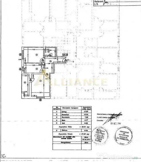 Apartament cu 2 camere decomandat în Central