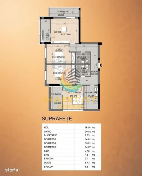 Vanzare apartament 4 camere - 120 mp | Berceni | Strada ODEI | Grand A - 1