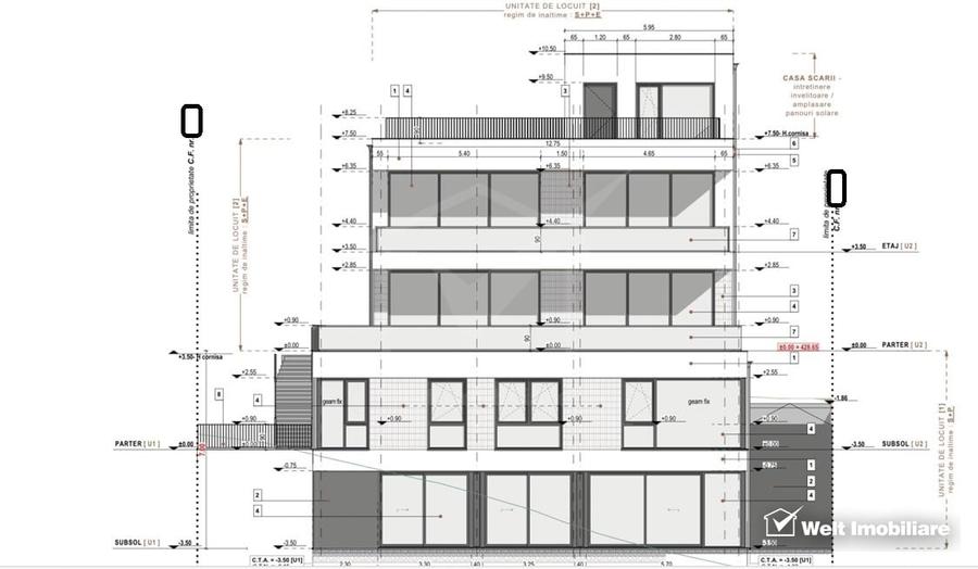 Duplex cu 5 camere cu Canalizare în Grigorescu