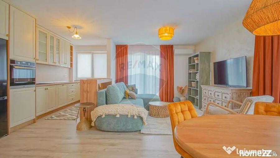 Apartament cu 2 camere semidecomandat în Noua