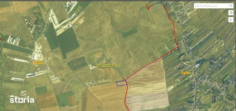 Teren Albota / zona Statiune - Papillon / 10.000 mp / Deschidere 142 m - 7